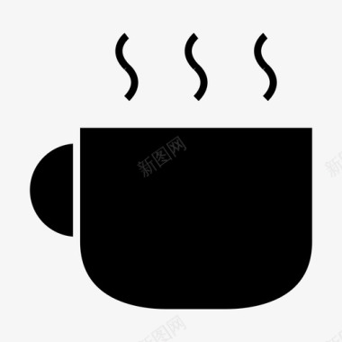 马克咖啡早餐饮料图标图标