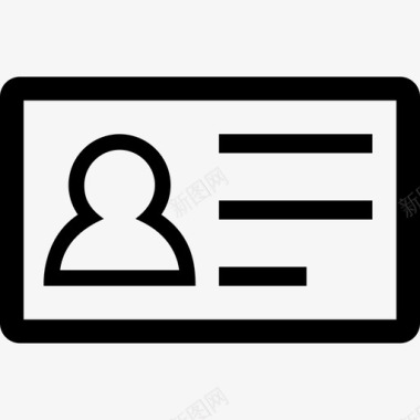 身份证地址卡客户图标图标
