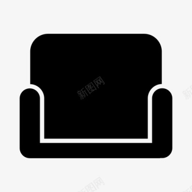 家具饰品沙发扶手椅达文波特图标图标