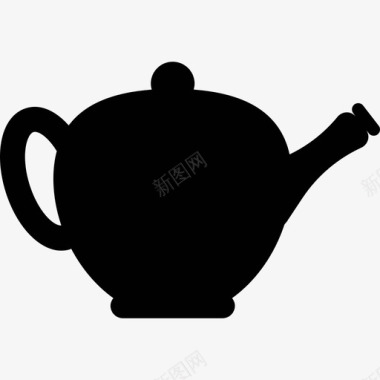 旧茶壶食物家居用品图标图标