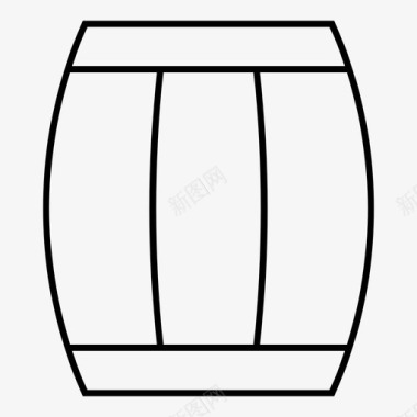 桶容器油图标图标