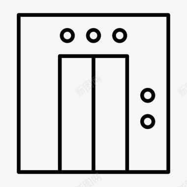 电梯信息管理电梯大楼楼下图标图标