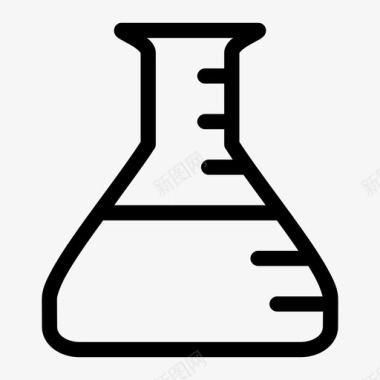 erlenmeyer烧瓶化学试验图标图标