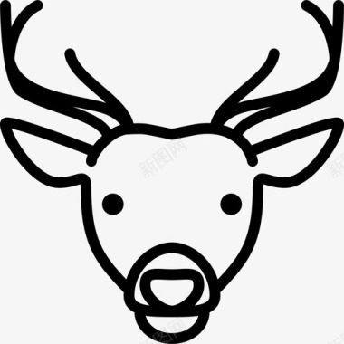 鹿头动物群直系图标图标