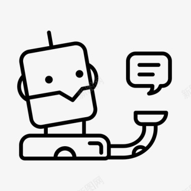 信息人工智能机器人人工智能机器人聊天机器人图标图标