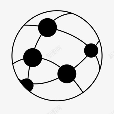 分子结构分子连接图标图标