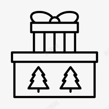 圣诞礼物节日礼物图标图标