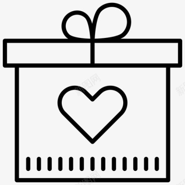 礼品盒周年纪念卡圣诞礼物图标图标
