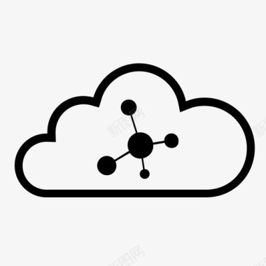 数据云大数据节点图标图标