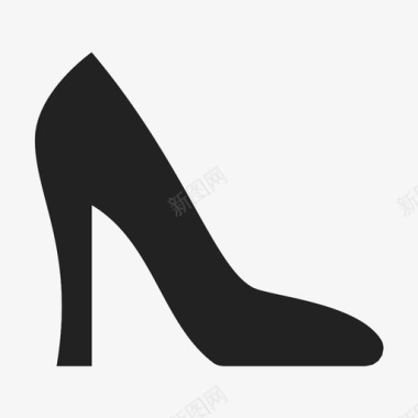 高跟鞋时尚鞋子图标图标
