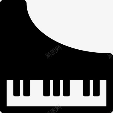 交响乐大键琴古典乐器图标图标