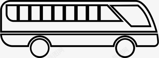 旅游自驾游公共汽车汽车交通工具图标图标