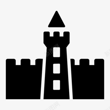 皇家城堡建筑宫殿图标图标
