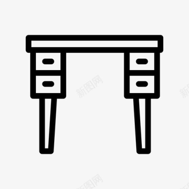 情景剧办公室桌子家办公室图标图标