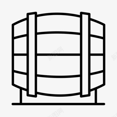桶港口酒馆图标图标