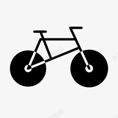 自行车环保交通工具图标图标
