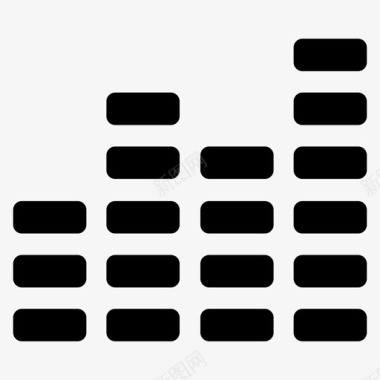 滑动条icon音频条条形图声音图标图标