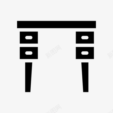 家桌子家办公室图标图标