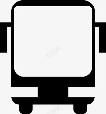 公共交通标识公共汽车公共交通车辆图标图标
