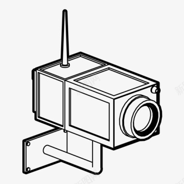 icon物权保护保安摄像机闭路电视控制图标图标