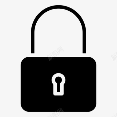 安保锁挂锁密码图标图标