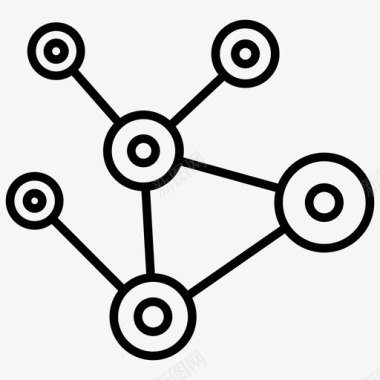 常用社交图标网络共享网络连接网络拓扑图标图标