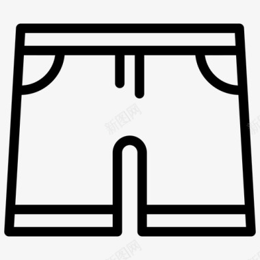 短裤沙滩裤子图标图标