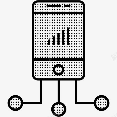 物联网展架物联网分析移动图标图标