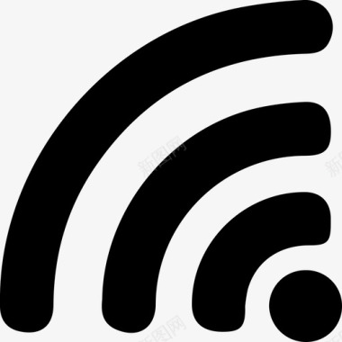 红色网络信号wifi网络信号图标图标