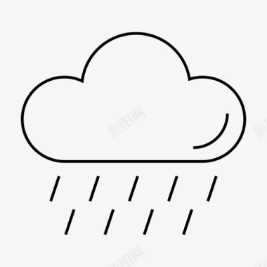 用户搜索多雨多云季节图标图标