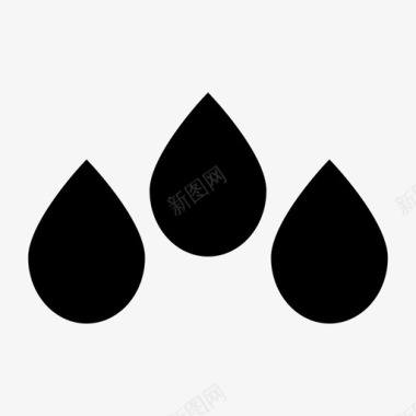 雨滴血液体图标图标
