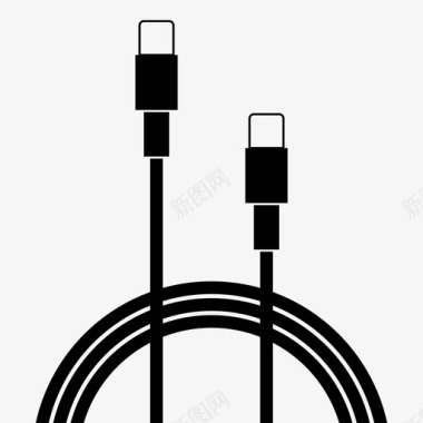 充电器背景usbc到usbcusbc到usbc电缆图标图标