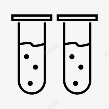 化学结构试管化学实验图标图标