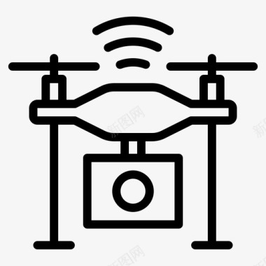 互联网wifi无人机互联网物联网图标图标