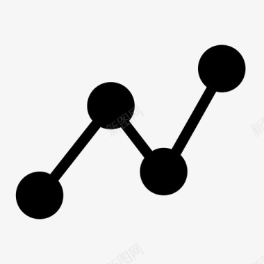 上升折线图报表分析条形图图标图标