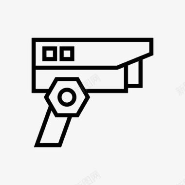 公共标识安全闭路电视摄像机隐私图标图标