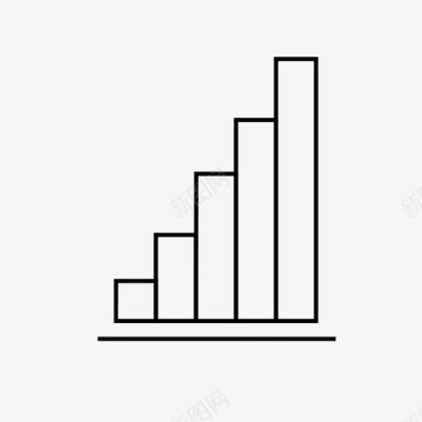市场营销分析条形图分析图形图标图标