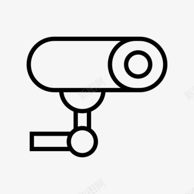 公共标识安全闭路电视摄像机隐私图标图标