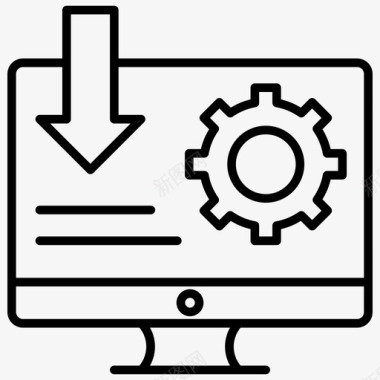 SEO和Web工作流登录页优化成本优化数字营销图标图标