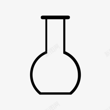 实验室烧瓶烧瓶化学实验室科学配件图标图标