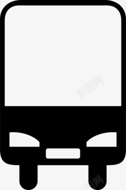公共交通标识公共汽车公共交通车辆图标图标