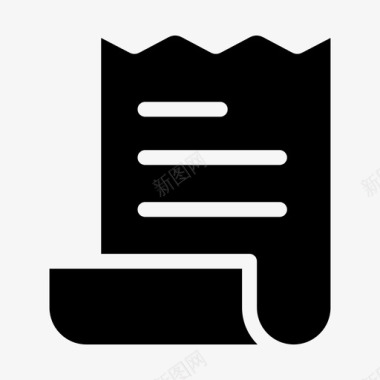 收据发票帐单收据图标图标