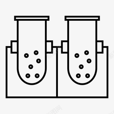 学校实验化学烧瓶实验室图标图标