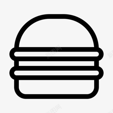 汉堡牛肉芝士汉堡图标图标