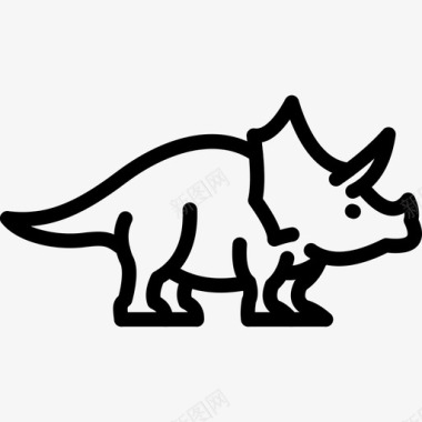 三角龙恐龙图标图标