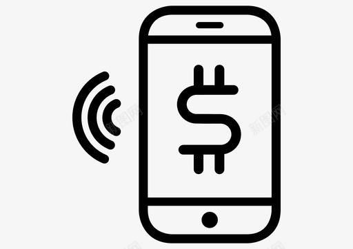 手机银行移动金融服务移动货币图标图标