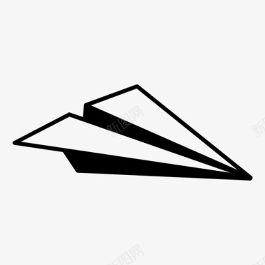 送飞机折纸图标图标