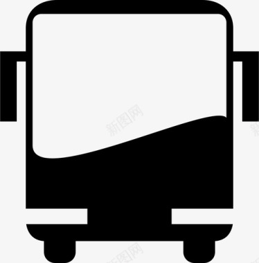 公共交通标识公共汽车公共交通车辆图标图标