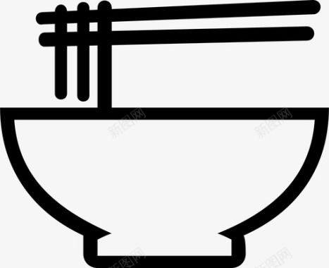 面条碗方便面图标图标