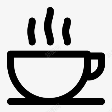 马克咖啡饮料杯子图标图标